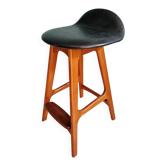 Tabouret scandinave en teck massif, design Erik Buch, Danemark, 1960