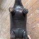 Leather Pig Footstool Ottoman by Dimitri Omersa, UK 1960s
