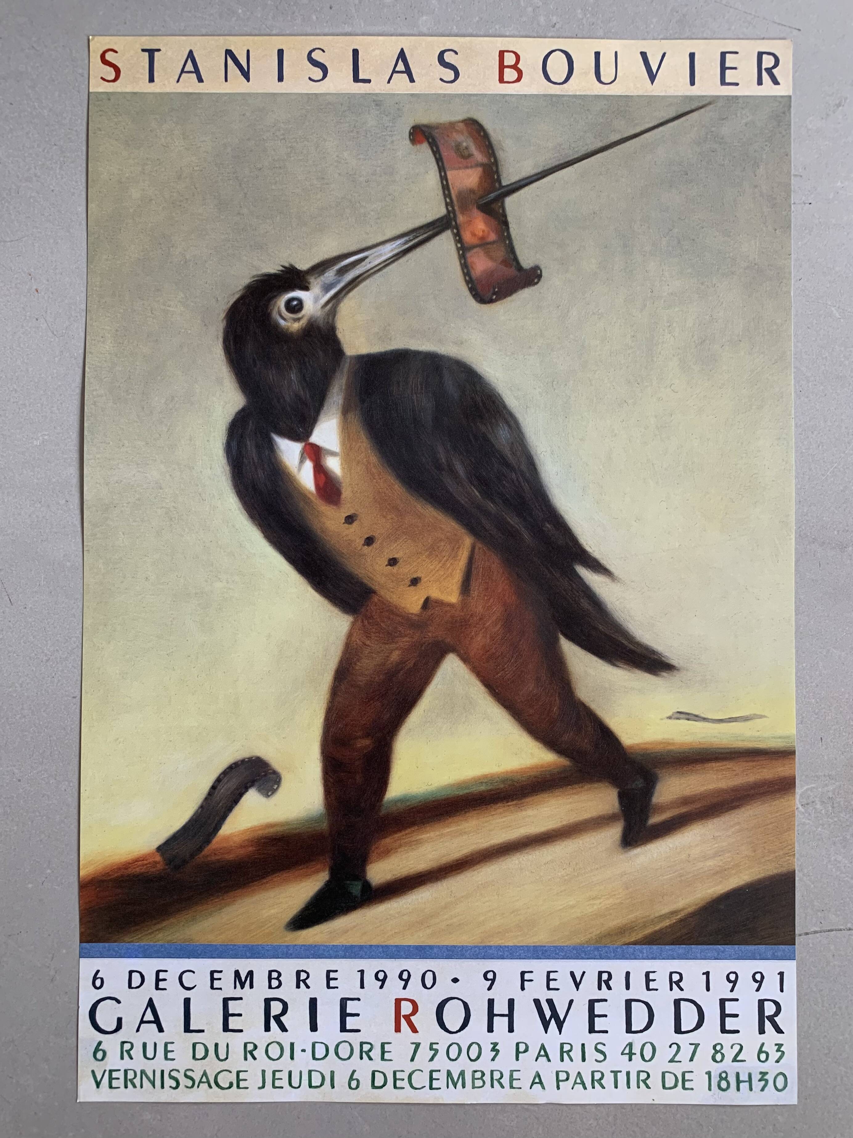 Exhibition poster Stanislas Bouvier 1990