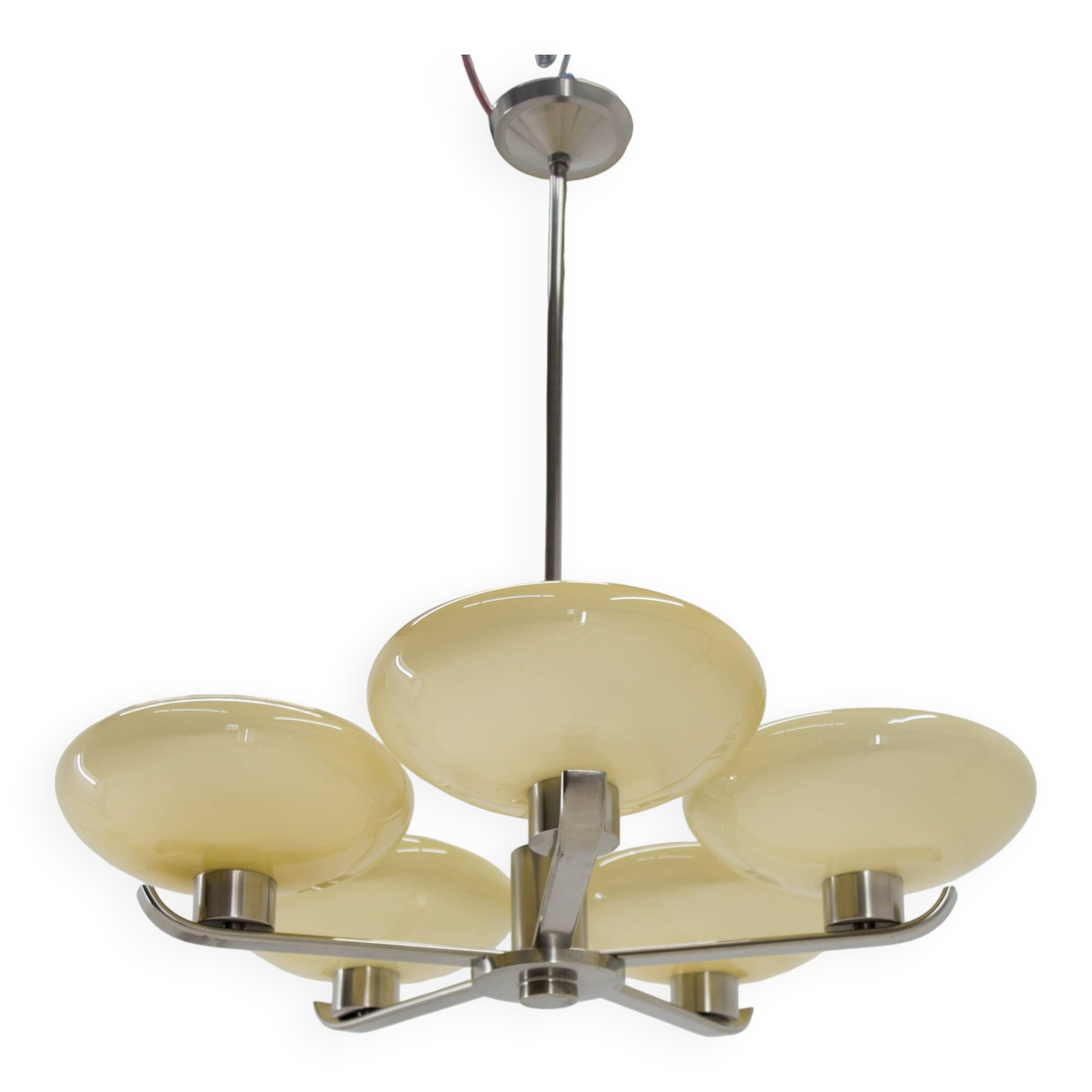 Functionalist / Art Deco Chandelier, 1930, Restored
