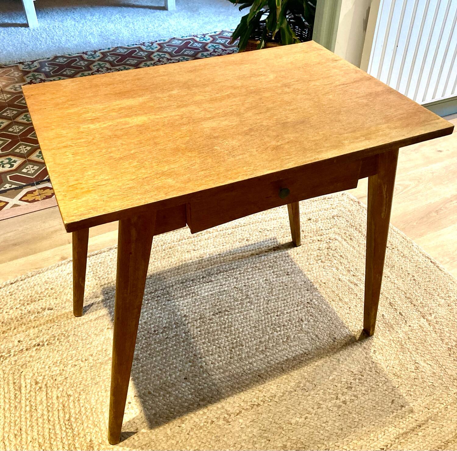 Vintage compass foot desk