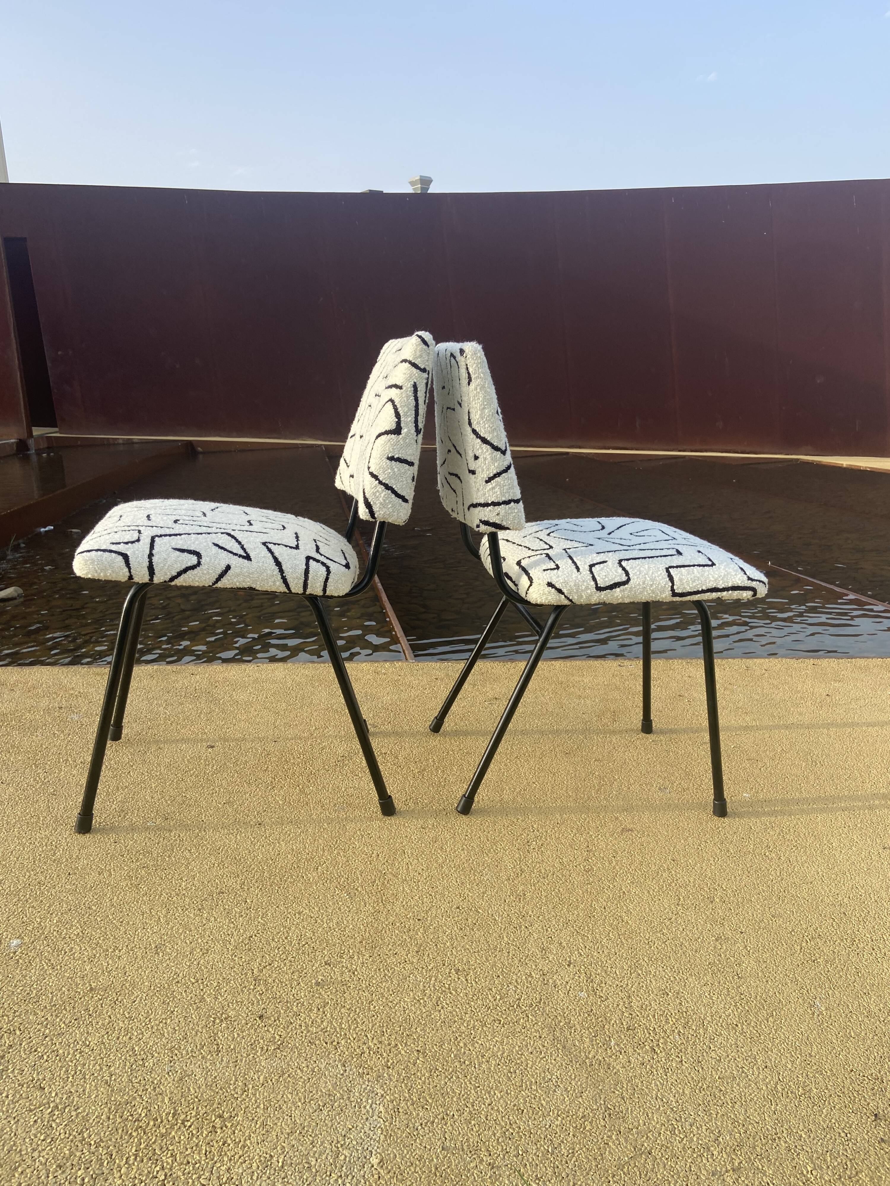 Paire de chaises des années 50
