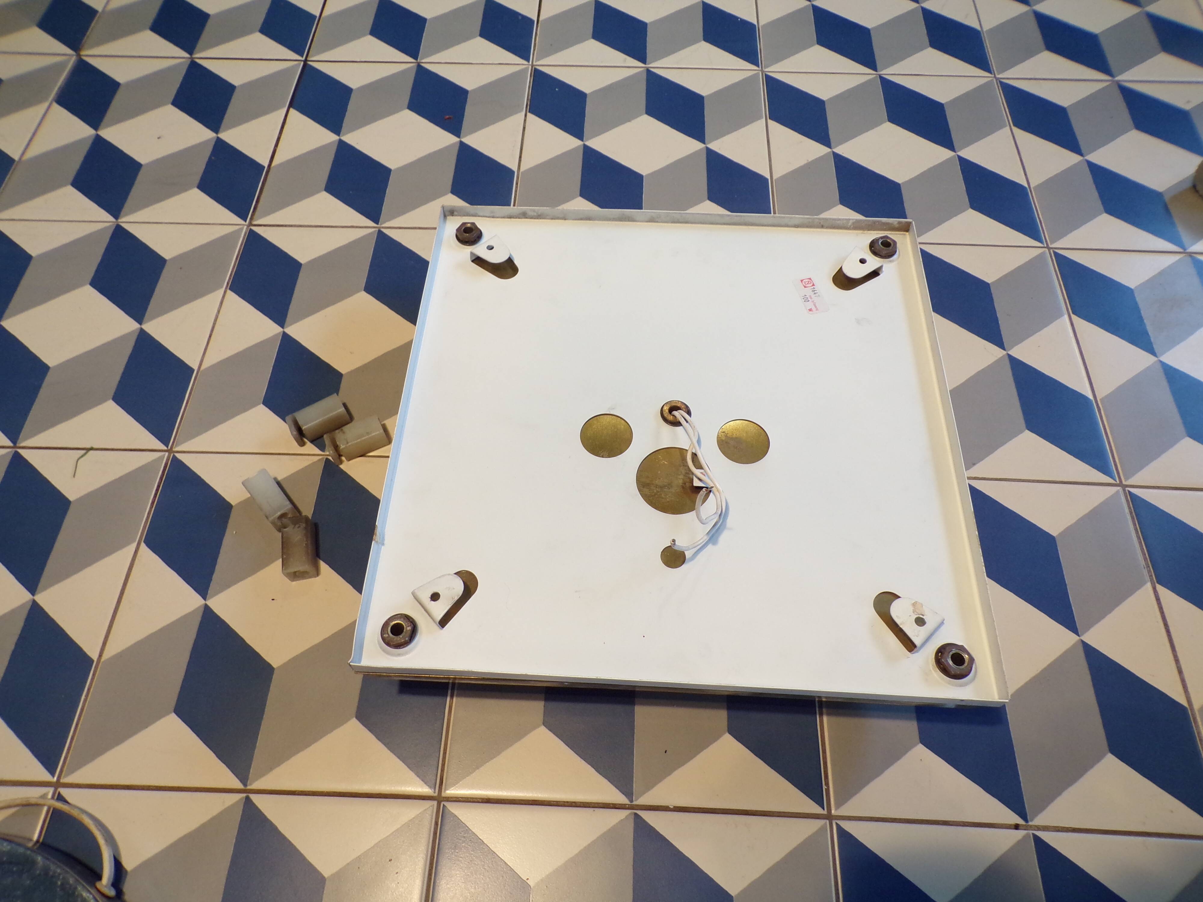 1970 glass wall light by Heinz Neuhaus