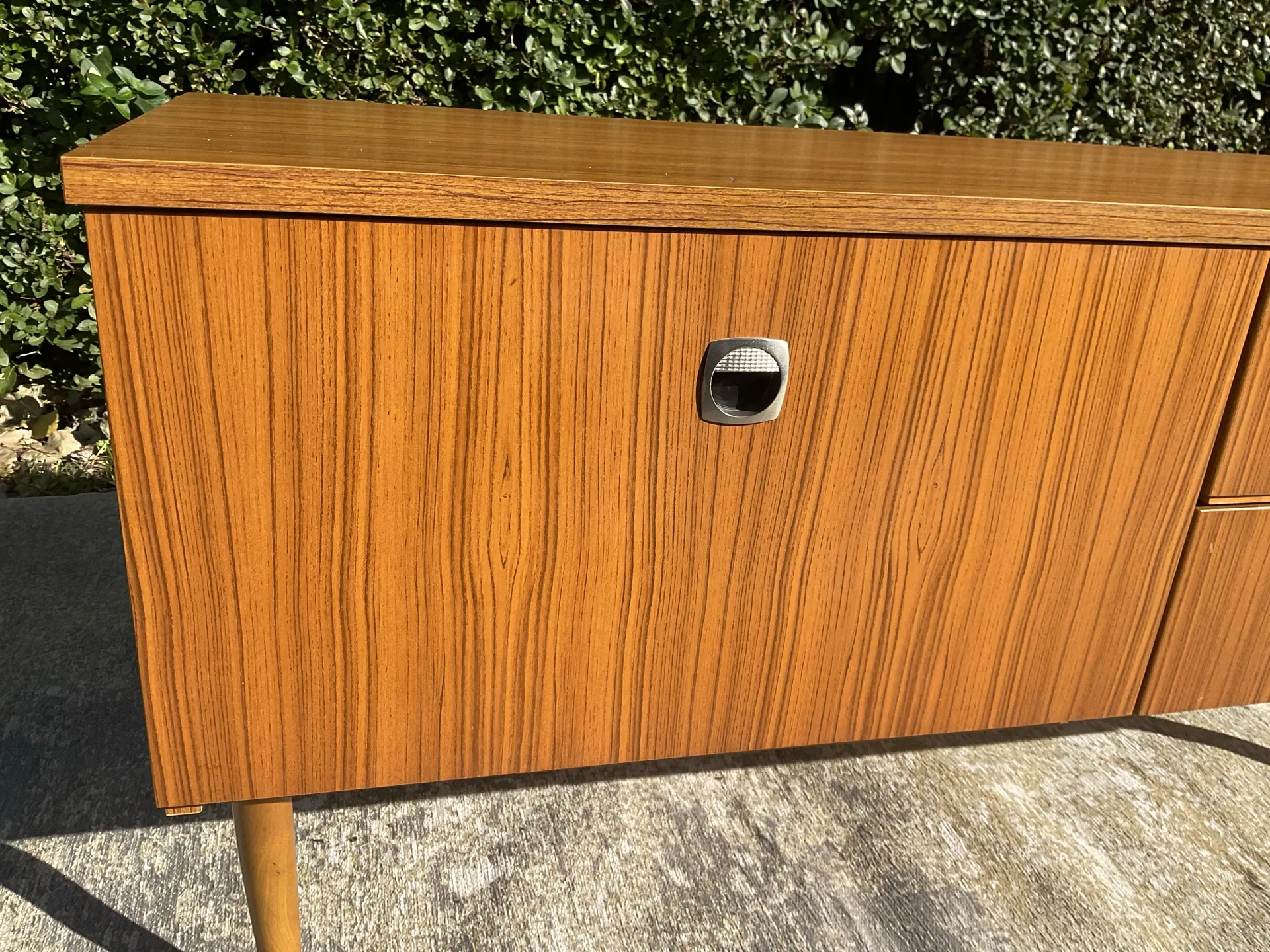 Vintage teak TV unit from the 1970s.