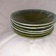 5 soup plates, conical