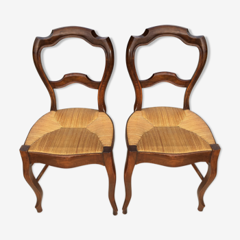 Paire de chaises Louis Philippe