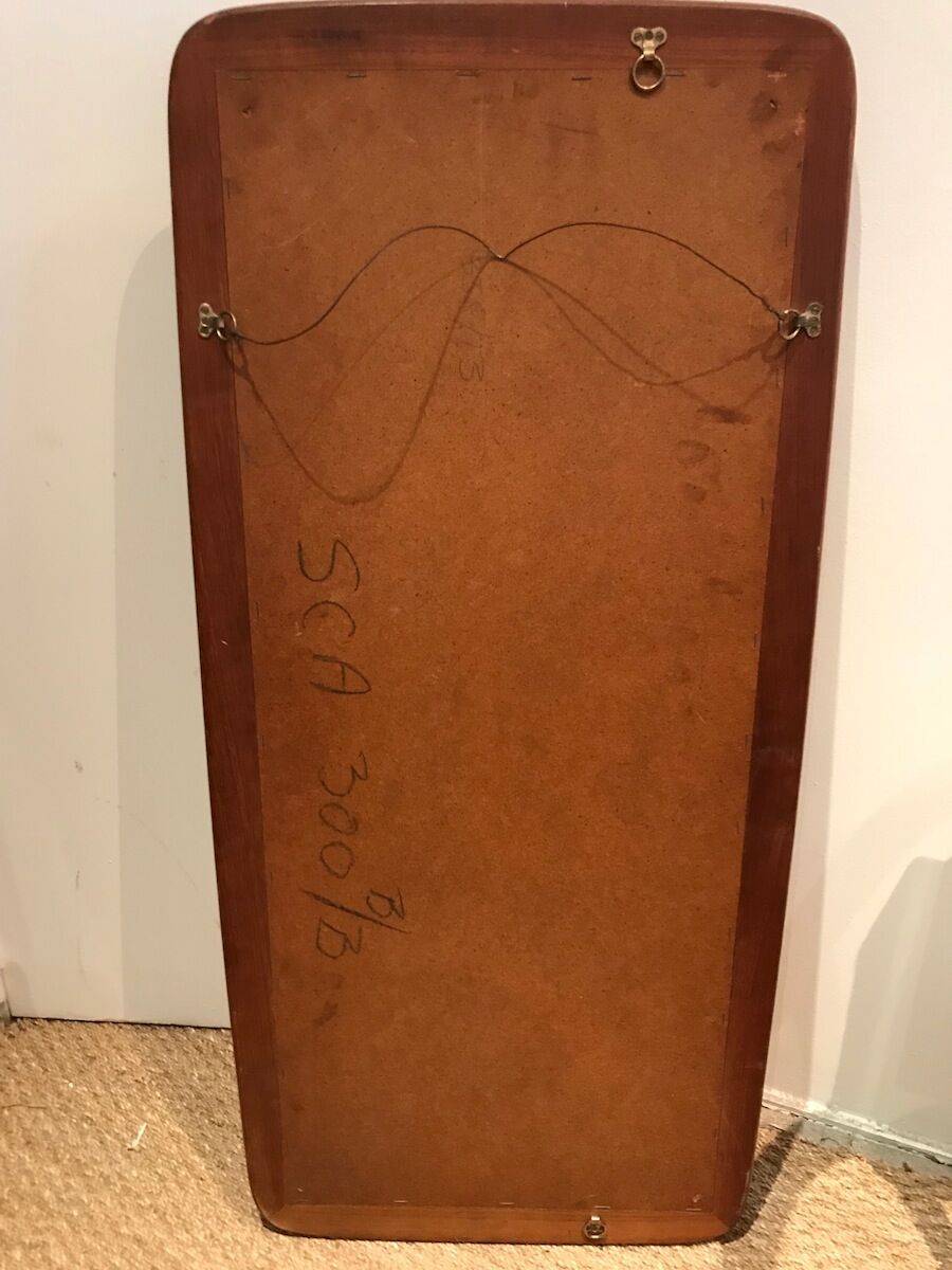 Mirror danish teak 100x45cm