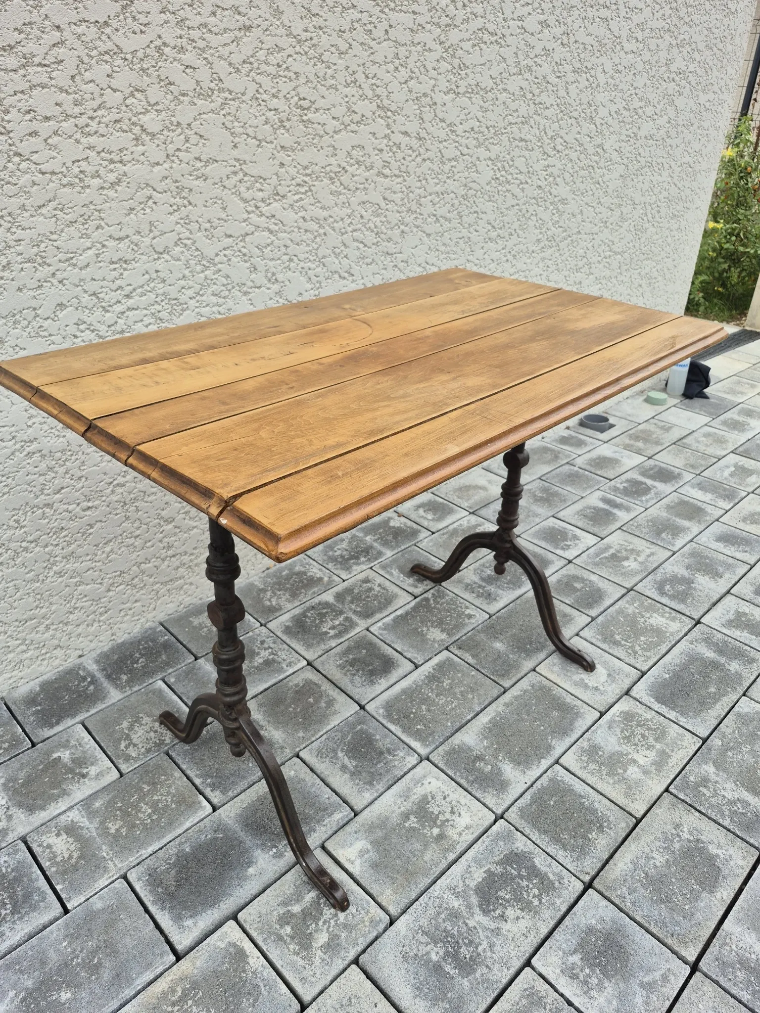 Old bistro table