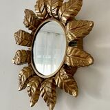 Sun mirror in gilded wood 1960