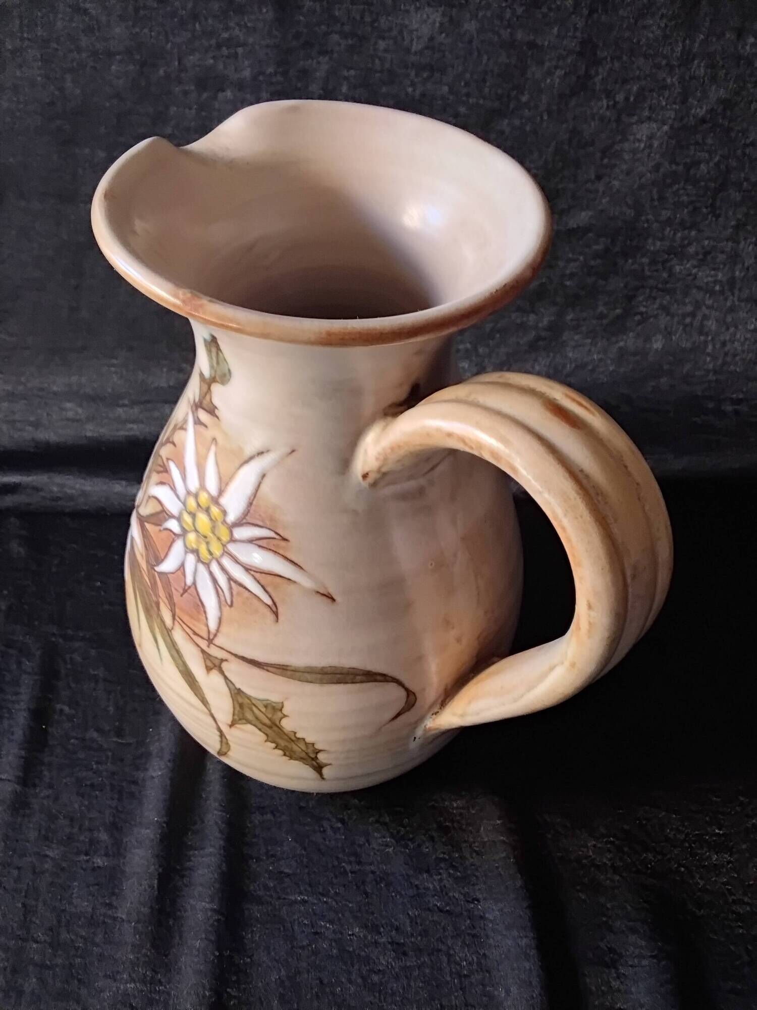 Jug signed in ceramic by Fonck and Matéo made in Valauris.