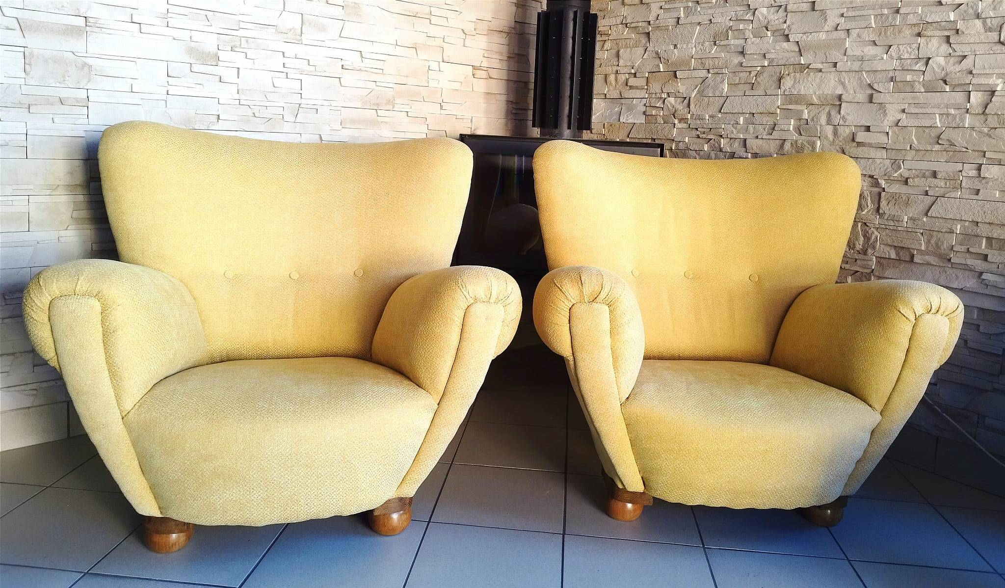 Armchairs Czehoslovakia, 1960s, Set of 2