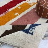 Handmade wool Berber rug 314 x 190 cm