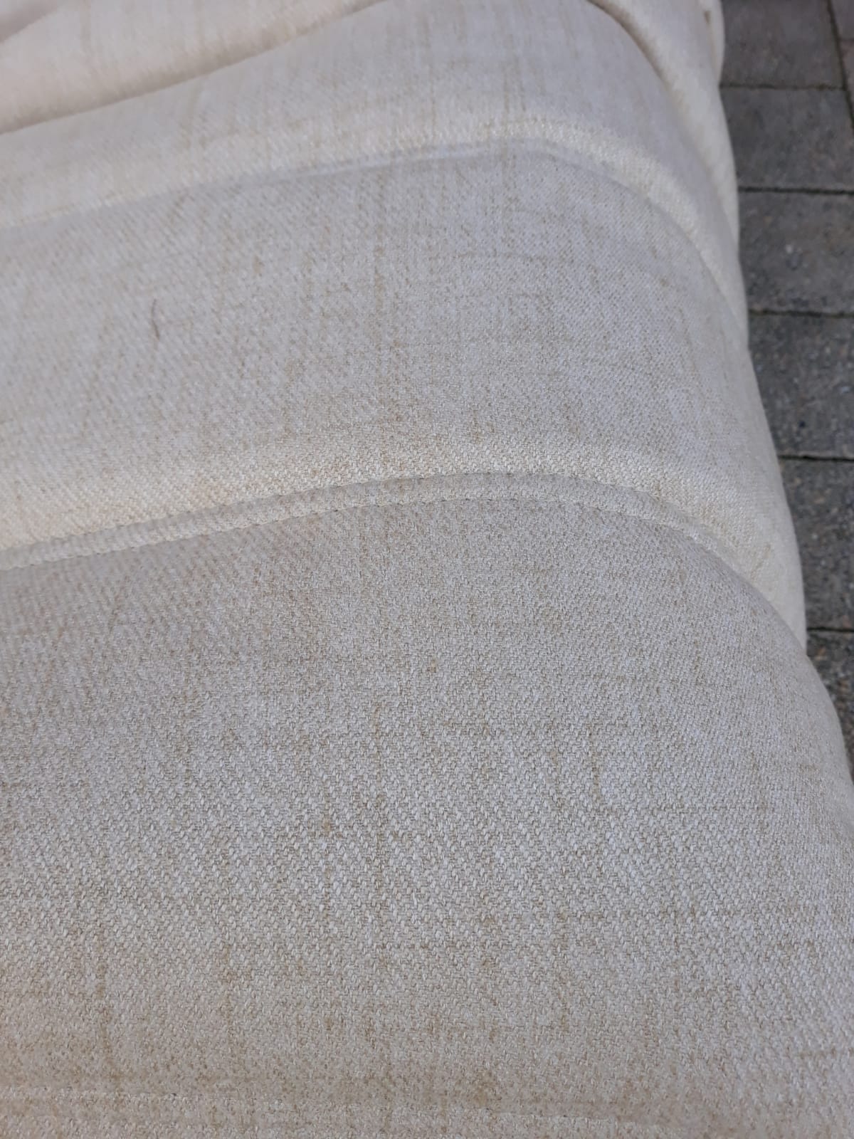 Togo beige wool sofa