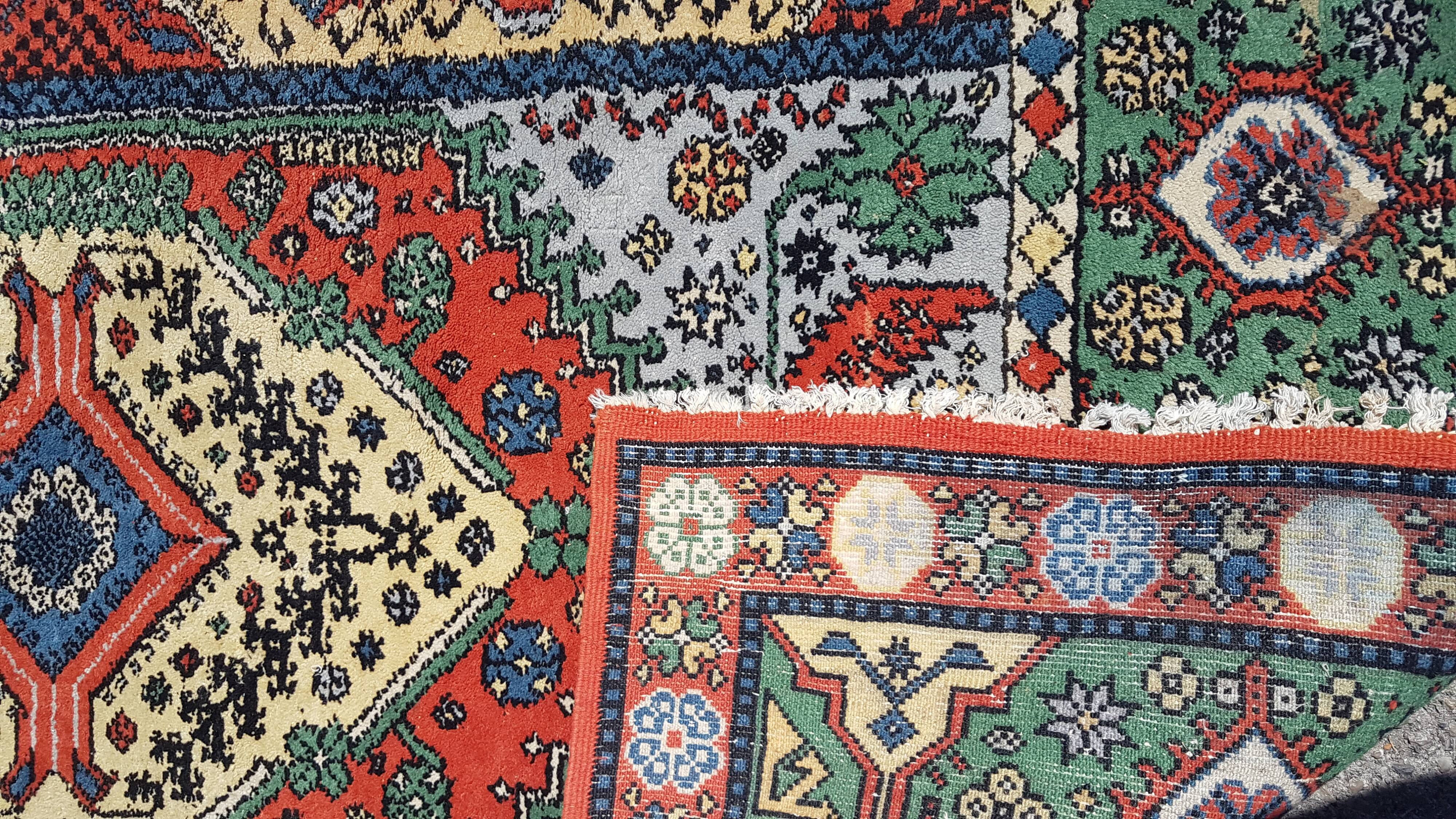 Persian carpet 241x133cm, 100% wool on cotton