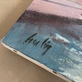 Signed seaside painting