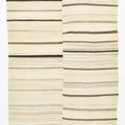 5x7 Kilim Beige & Cream Striped Kilim Rug, 161x211Cm
