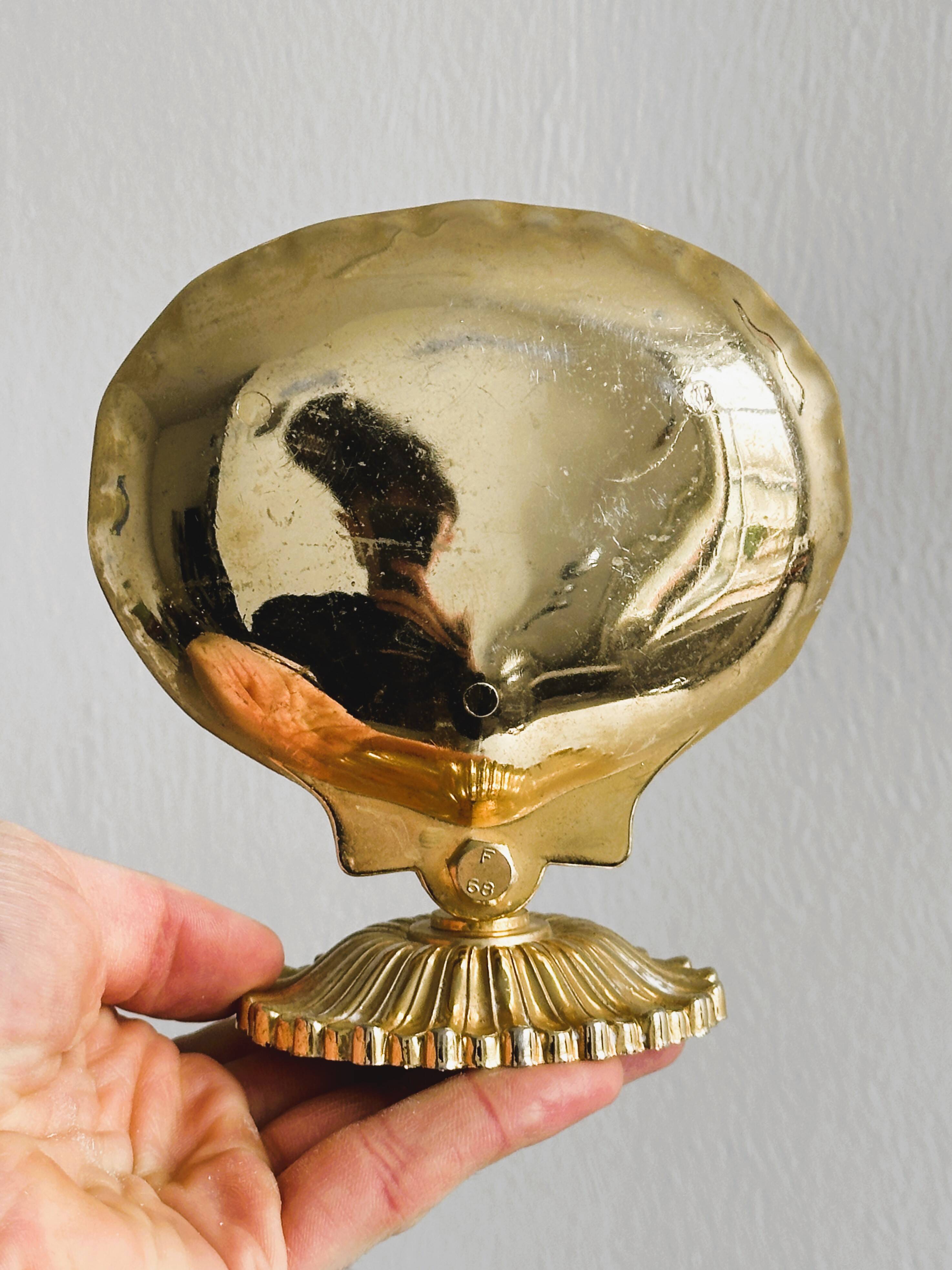 Gold metal bathroom accessories