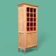 Armoire bonnetière parisienne vintage bois brut