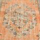Pumpink Orange Turkish Vintage Rug, 191x272Cm