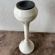 1970's italian ashtray in white plastic with its space age tulip foot