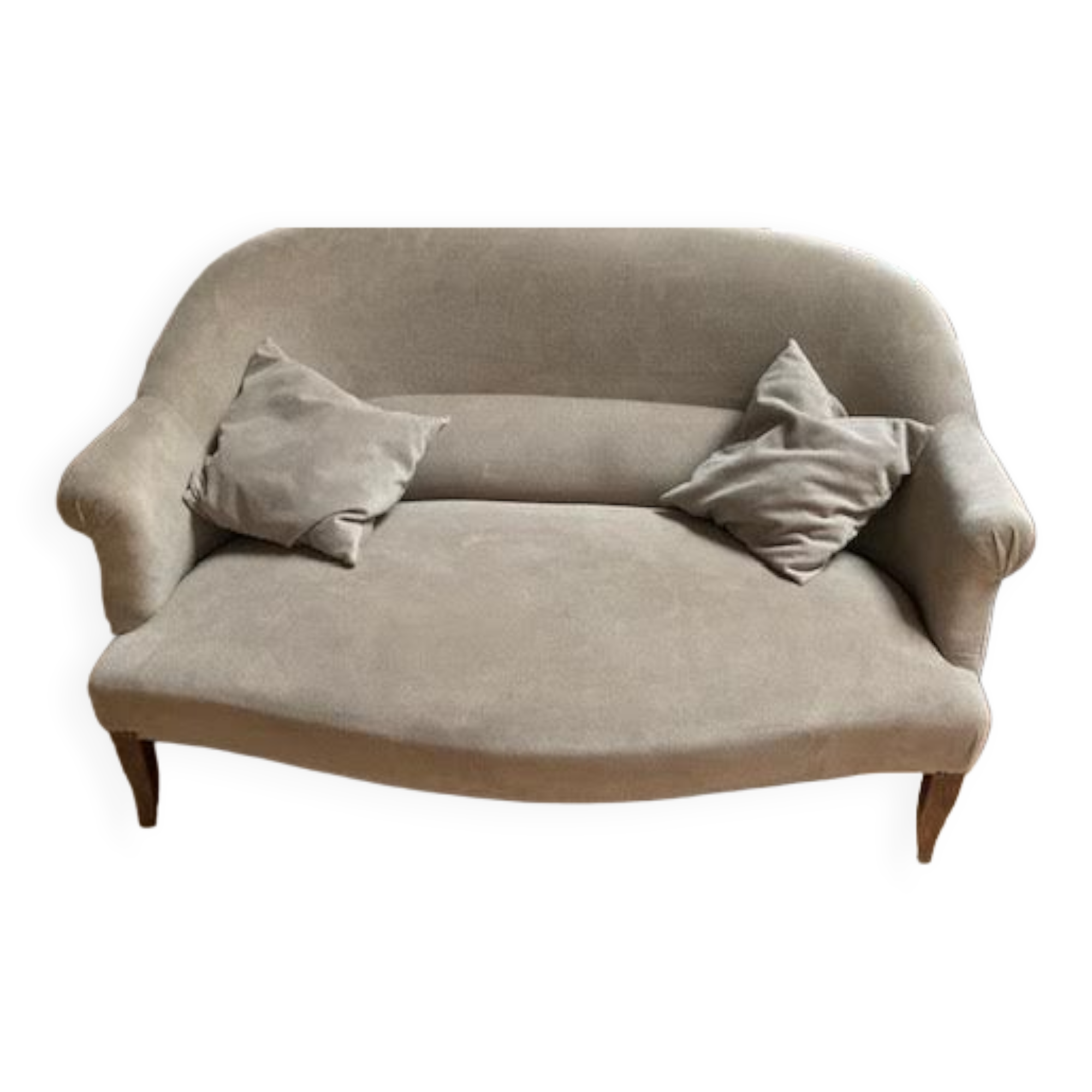2-seater velvet sofa