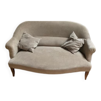 2-seater velvet sofa