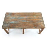 Skated wooden table
