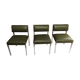 Set de 3 chaises vintage en skaï
