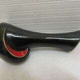 Large vase red and black vintage