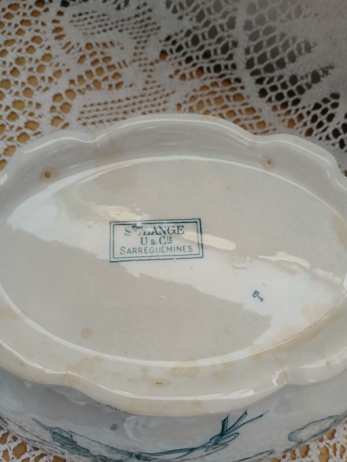 Antique Ironstone Soup Tureen/Vegetable Dish