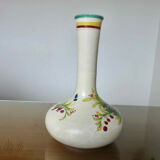 Italy vase in ceramic floral motif 60s