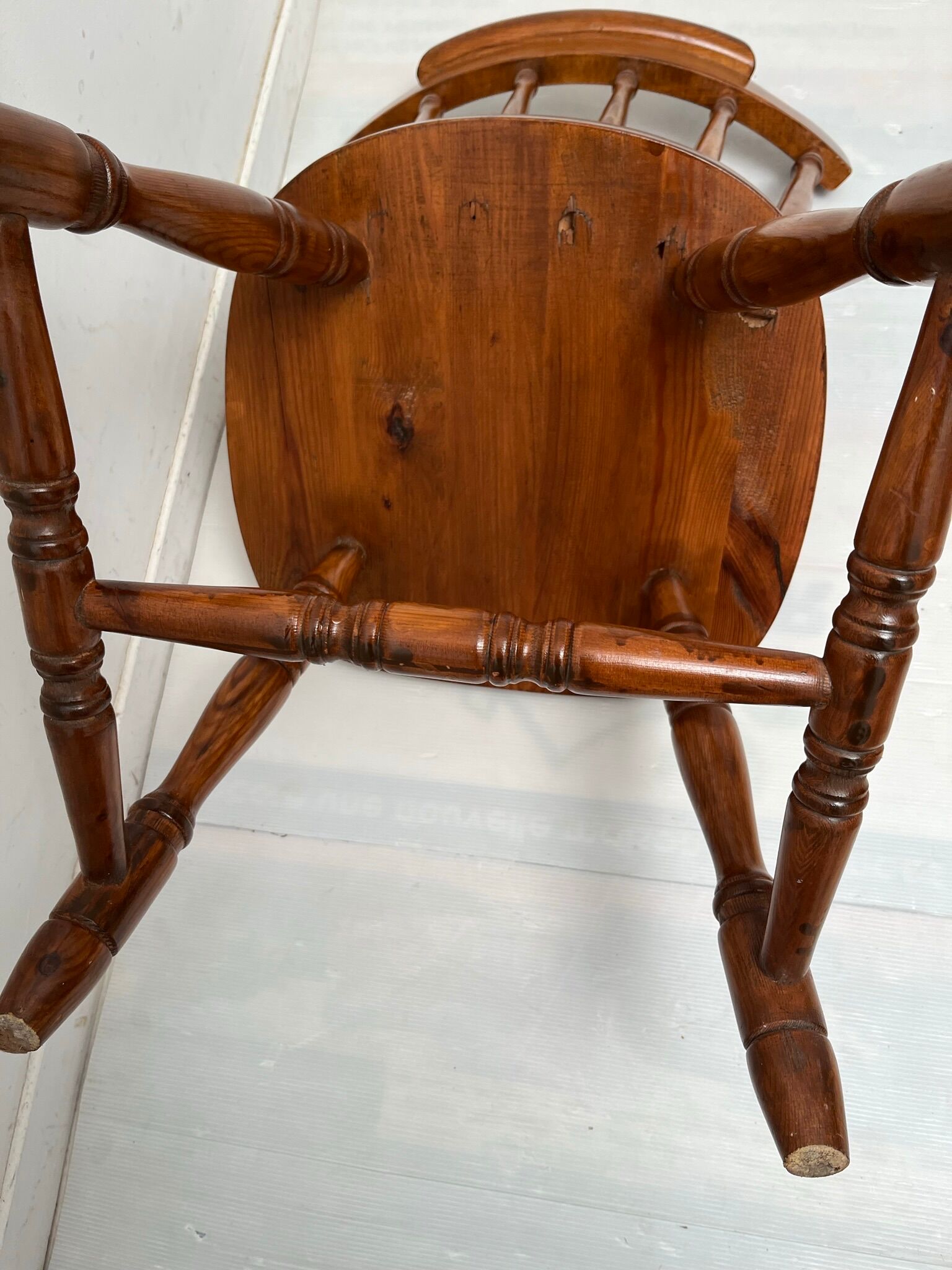 4 chaises western de saloon vintage 1970-1980