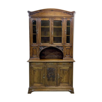 Buffet 2 body Art Nouveau walnut - early 20th century