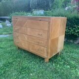 Dresser / dressing table vintage light wood 60s