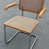 Cesca chair B64 with armrests by Marcel Breuer Design