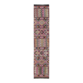 Tapis de couloir turc vintage 76x372 cm