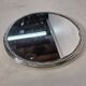 Silver-plated mirror tray centrepiece from the mid-20th century, 30 cm.
