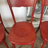 Set de 4 chaises bistrot bois courbé Fischel