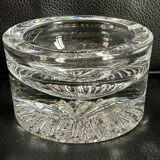 Daum crystal ashtray signed