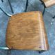 4 industrial chairs vintage school 1950