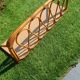 1960s rattan wall shelf