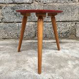 Triangular table tripod red
