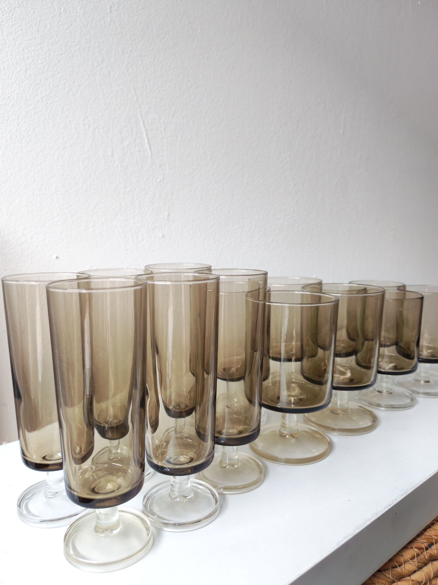 14 verres Luminarc fumé