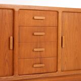 Tambour door sideboard by Johannes Andersen for C.F.C. Silkeborg, Denmark