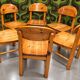 Lot de 6 chaises vintage RAINER DAUMILLER 70"