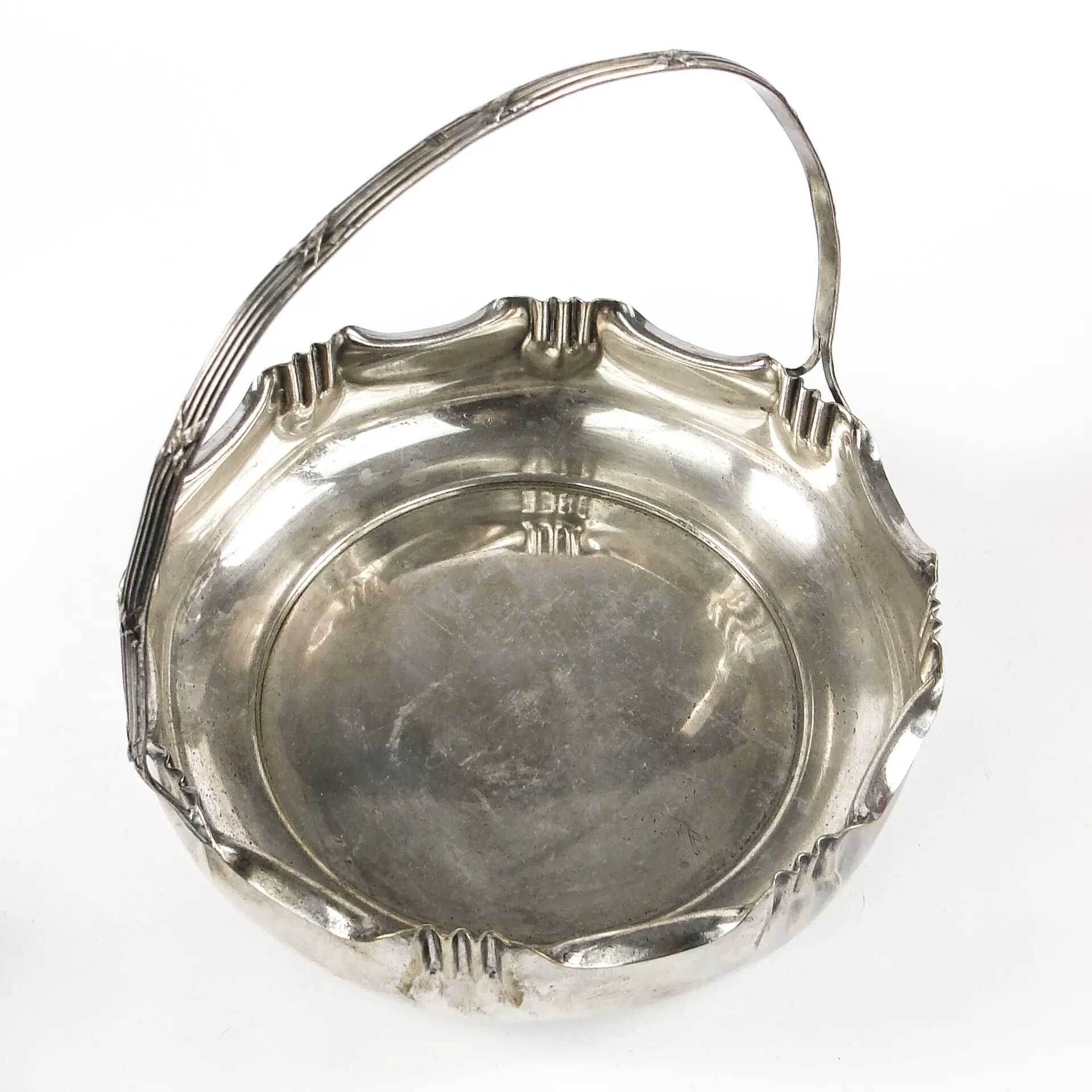 Panier à fruits Art Nouveau, argent, Kaiser, Allemagne, début du 20e siècle