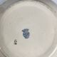 Half-porcelain soup tureen from Badonviller, blue flower pattern, early 20th century.