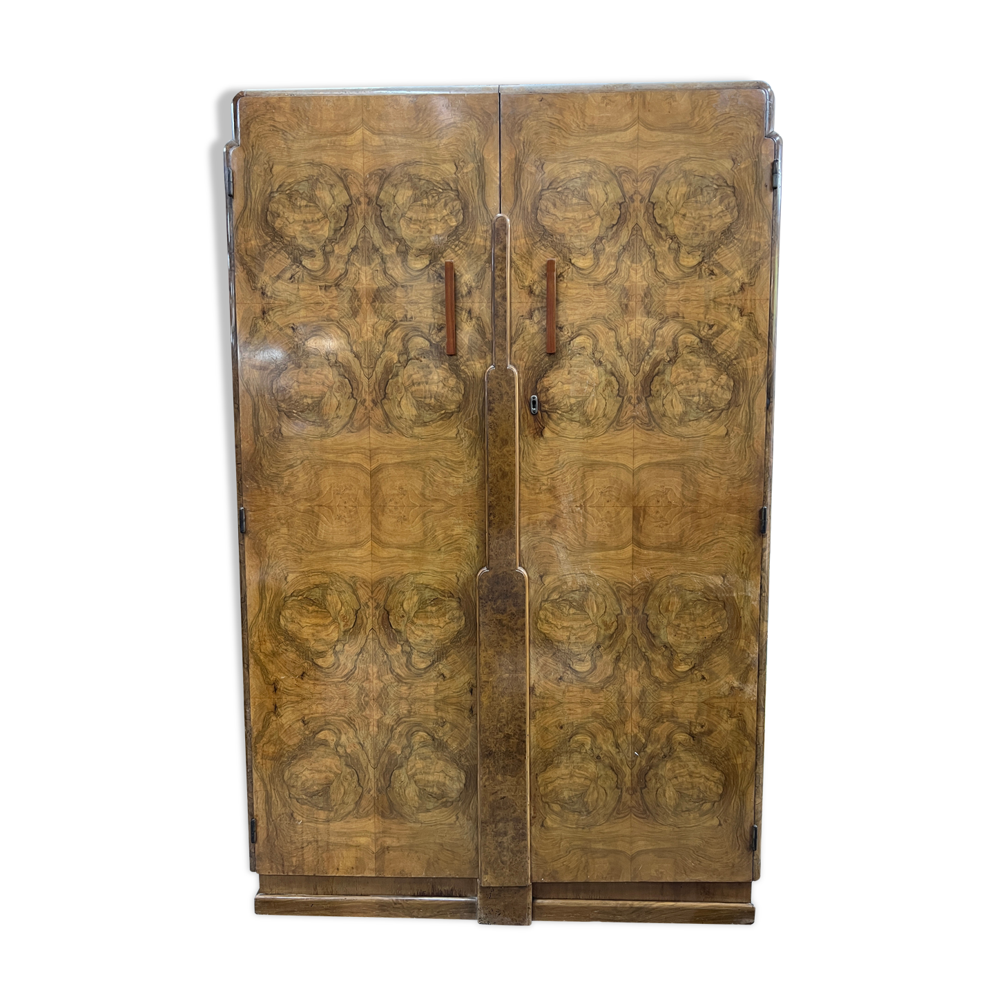 Vintage art deco English wardrobe