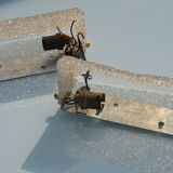 Paire d'appliques vintage en perspex