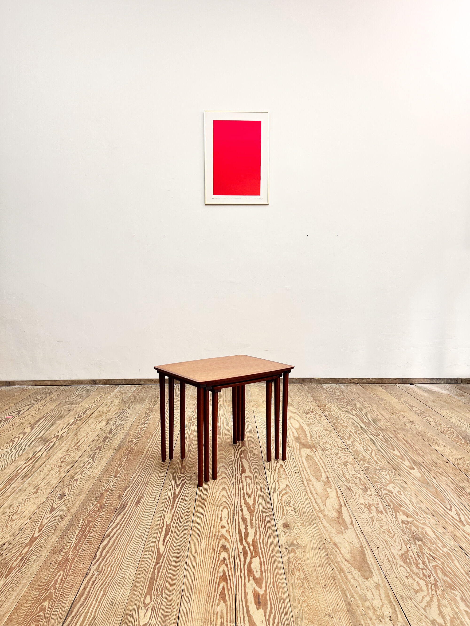 Set of Danish Mid Century Teak NestingTables, Coffee or  Sofa tables, Denkmark1950s